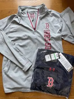 アンダーアーマー/ボストン・レッドソックス /ハーフジップシャツとTシャツセット