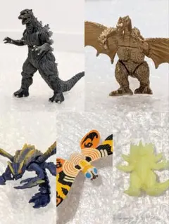 ゴジラ キングギドラ モスラ メガギラス デストロイア ミニフィギュア5体セット