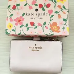 【未使用】kate spade new york 二つ折り財布 ピンクのサムネイル