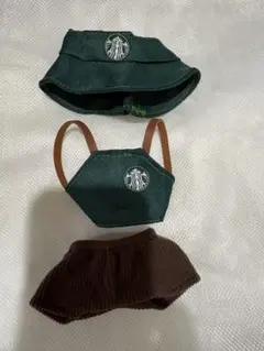 《即日発送》スターバックス着せ替え服3点セット　ラブブ服　ぬい服