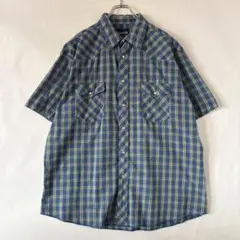 Wrangler ウエスタンシャツ 古着 ラングラー チェックシャツ デザイン