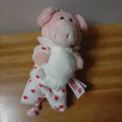 新品タグ付き】NICI ニキ シュナウザー ピンクドラゴン キーホルダー