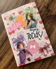 おすそ分け見開きファイル　ハンドメイド　紙もの⭐︎494