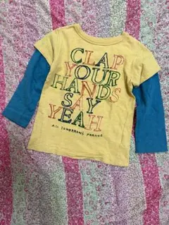GROOVY COLORSグルービーカラーズ 重ね着ふうロンT カットソー