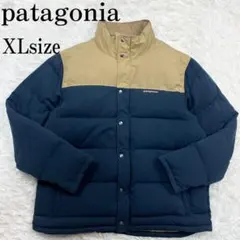 希少XL パタゴニア ビビーダウンジャケット バイカラー ロゴ刺繍 メンズ
