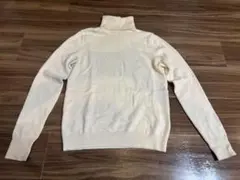 UNIQLO カシミヤ100% タートルネック セーター M ホワイト