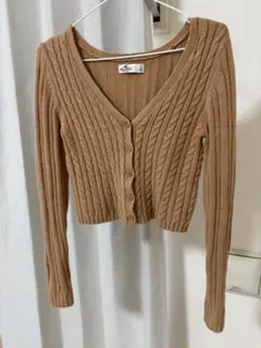 Hollister リブ編み Vネックカーディガン Sのサムネイル