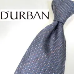 ダーバン　D'URBAN ネクタイ　ドット　ネイビー　レッド　ブラウン