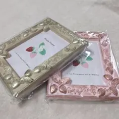 #ストロベリー#デザイン#フォト#フレーム#2色#セット#セリア