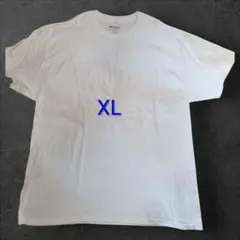 Champion XL ホワイト Tシャツ袖口ワンポイント