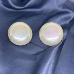 大ぶりパールイヤリング　アンティーク