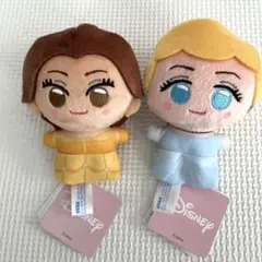 Disney ディズニープリンセス ぬいぐるみマスコット 2種セット