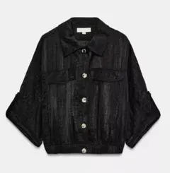 【美品】ZARA ザラ サファリロールアップスリーブブラウス XS
