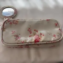 難あり　未使用品　Cath Kidston ポーチ　鏡付き　ミラー