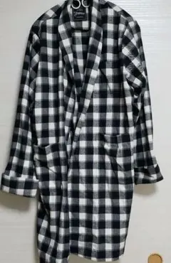 Temptation 大きめギンガムチェック柄　ロングガウンコート