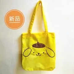 新品 ポムポムプリン フェイス トートバッグ / サンリオ バッグ キャラクター