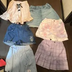 女の子　ショーパン　スカパン キュロット ショートパンツ　まとめ売り 150