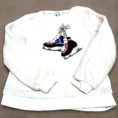 any FAM スケート靴刺繍トレーナー 130