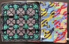 ヴィヴィアンウエストウッド 大判ガーゼ ハンカチ3点セット