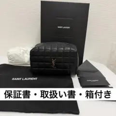 YSL ポーチ サンローラン カサンドラ マテラッセ カレ ラムスキンのサムネイル