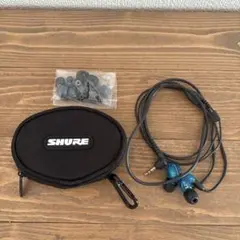 SHURE215イヤホン　ブラック【ほぼ未使用】 SHURE 高遮音性イヤホン／ブラック（リモコンマイク付きケーブル