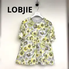 ロブジェ　花柄 半袖ブラウス