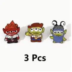 上海ディズニー正規品リトルグリーンメントイストーリーピンバッジ10点セット かわいいリトルグリーンメン3個セット！東京ディズニーランド『トイ