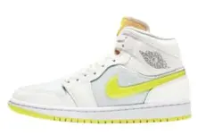 Nike Air Jordan 1 Mid ホワイト/イエロー