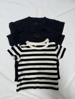 無印ネイビーTシャツ３枚セット サイズ80