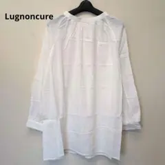 【新品】Lugnoncure ルノンキュール　前後２WAYチュニックブラウス　白のサムネイル