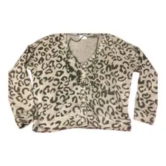 EMSEXCITEエムズエキサイト　ヒョウ柄カーディガン平成ギャルy2kグランジ