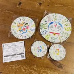 ドラえもん 陶器プレート 4枚セット サントリー メラニン製