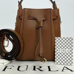 【訳あり未使用級/保存袋付】フルラ ミアステラ 2way ハンドバッグ レザー