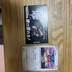 ホーホーのポケカと 色違いミライドンコライドンの紙