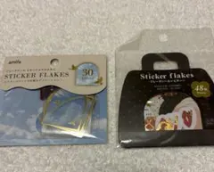 (未使用品)amifa スティッカーフレーク 30枚 & 48枚セット　シール