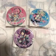 ゼンゼロ×サンリオGiGO ・缶バッジ×4 ・アクリルボールチェーン 5点