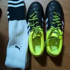 Puma サッカーシューズ 26.0 ブラック/イエロー