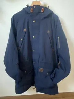 BILLABONG ネイビー ファー付きジャケット