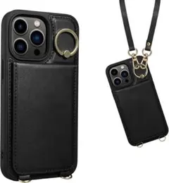 iPhoneケース　iPhone14ProMax 手帳型　ショルダー　ストラップ