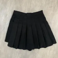 シーインSHIEN プリーツミニスカート　ブラック　スカパン　Lのサムネイル