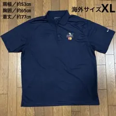 NIKEGOLF／アーノルドパーマーinvitationポロシャツ XL／紺