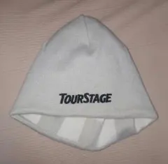 TOURSTAGE ゴルフ ニットキャップ ホワイトのサムネイル