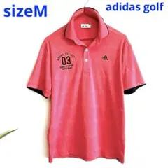 ☑︎adidas golf ピンク ポロシャツ Mサイズ
