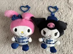 非売品】ドジャース＆ハローキティ マイメロディ チャーム Dodgers①