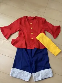 ハロウィン キッズ コスプレ衣装 120cm ワンピース ルフィ