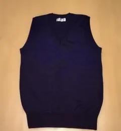 ネイビー Vネック スクールベスト Lサイズ