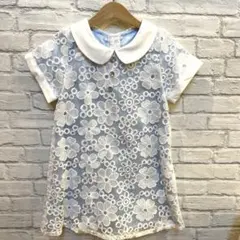 花柄レースワンピース　120