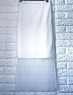 極美品：スナイデル メッシュラインスカート ロングスカート 白 シアー