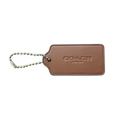 COACH（コーチ） レザー チャーム クローバーモチーフ（茶色）