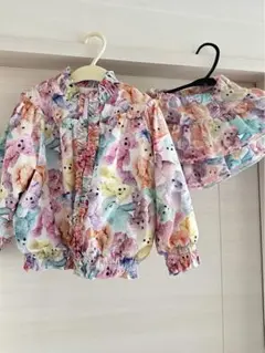 Y*a様 メゾピアノ カラフルベアブルゾン＋スカパンセット2点　90〜100